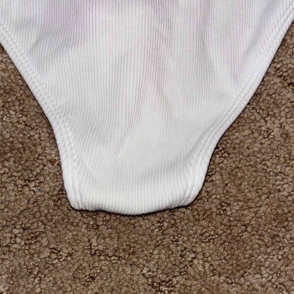 Lane Bryant White Bodysuit Open Back Onepiece Plus Size 18/20 Women’s Top - Picture 2 of 9